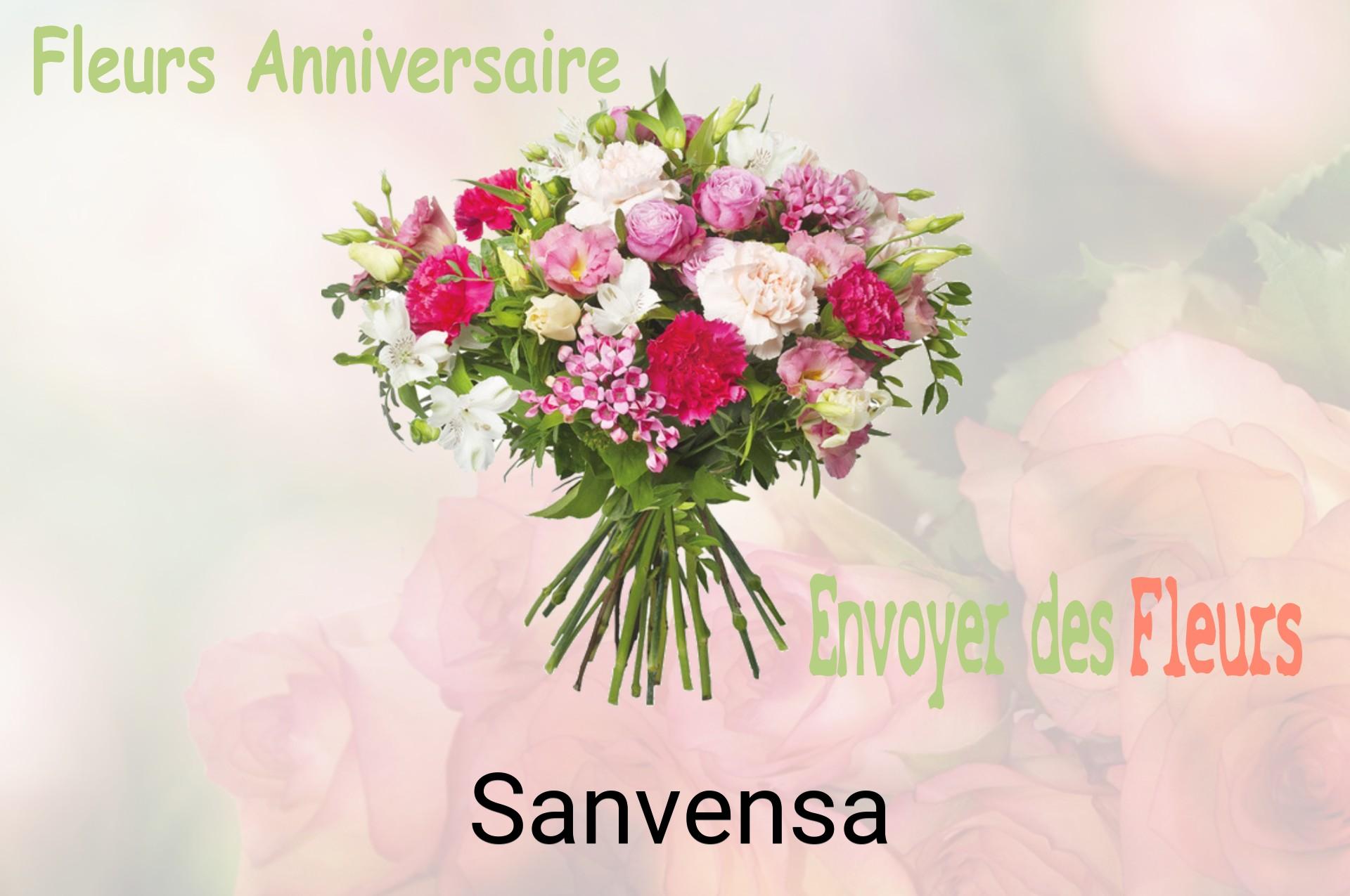 Bouquet de fleurs d’anniversaire livré à Sanvensa